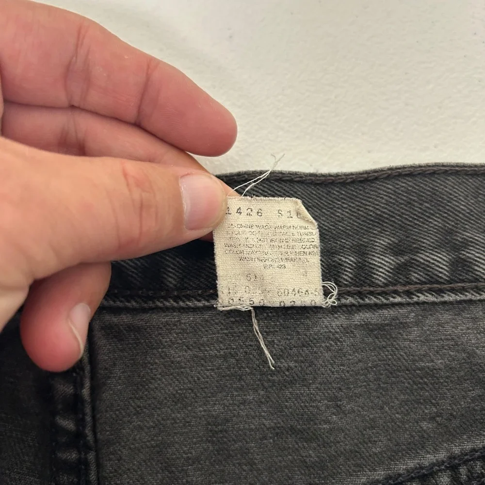 VTG Levi's 550 Relaxed Fit Jeans Mens 38x32 (Fit 36x30) Faded Black Tapered Leg